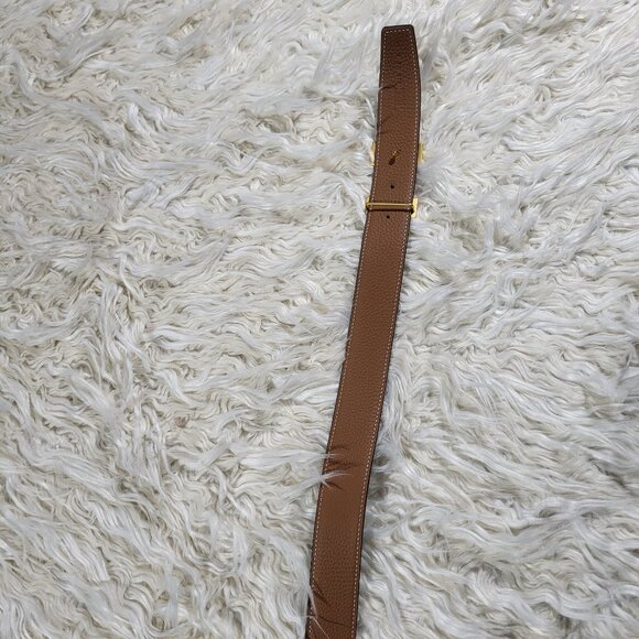 Hermès Reversible Black/Brown Constance H Belt #85 Brushed Gold Buckle - Picture 6 of 12